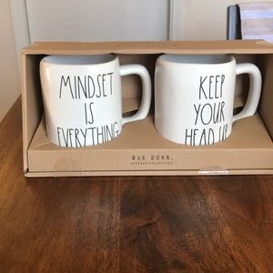 Rae Dunn MINDSET IS EVERYTHING/KEEP YOUR HEAD UP